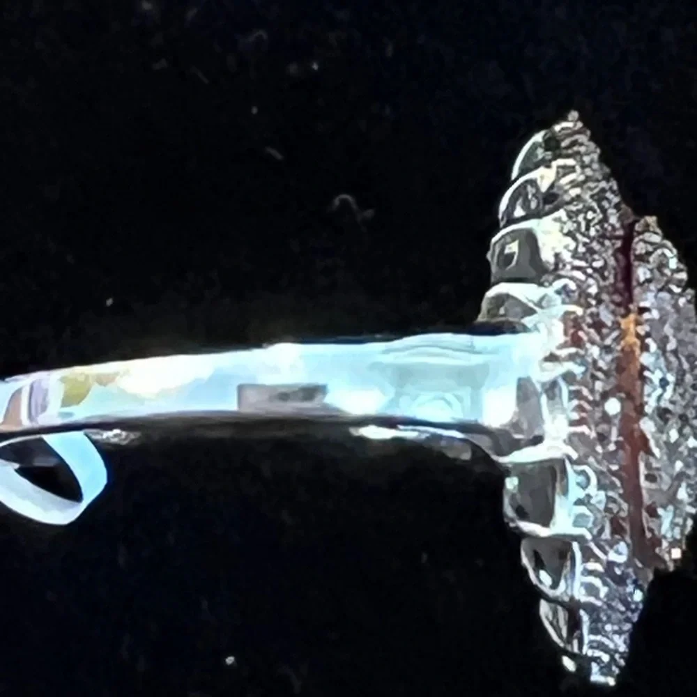 Champagne Diamond Sterling Silver Ring - Picture 8 of 11